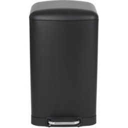Kitchen Move Cubo de basura de cocina de pedal negro 40l