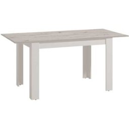 Home Heavenly Mesa de comedor extenisble en color cemento 75 x 80 x 140-180 cm