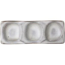 Bloomingville Plato de servir de gres gris