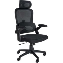 CLP Silla de oficina giratoria regulable en microfibra negro