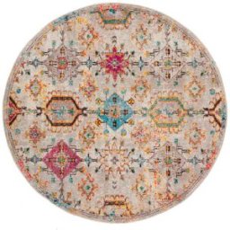 Carpet Living Alfombra de decoración en tela multicolor 200x200cm