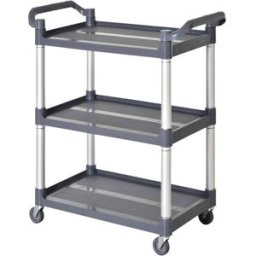 Homcom Carro de almacenamiento 88x44x93 cm plateado y gris