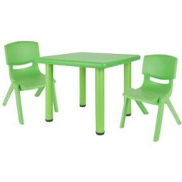 Bieco Conjunto mesa y sillas infantil, apilable