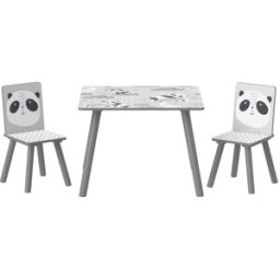 ZONEKIZ Muebles infantiles 60x60x44 cm gris y blanco