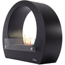 Purline Biochimenea de suelo 2000W diseño semicircular en acero