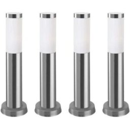 FORLIGHT Baliza exterior (4uds) ip55 e27 23w acero inox.
