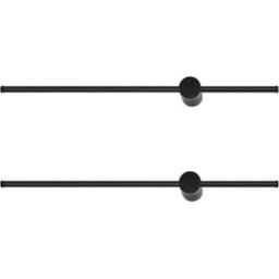 Nettlife Bertram - aplique de pared led de metal, negro, 100 cm, máx. 8 w