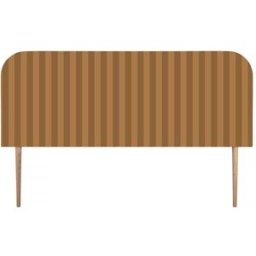 RNT by Really Nice Things Cabecero tapizado terciopelo a rayas 160x97cm