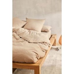 Calma House Funda nórdica + funda de almohada color beige para Cama de 90