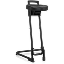hjh OFFICE Asiento de pie plástico negro