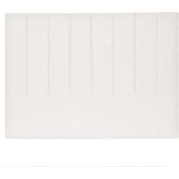 NATYAL Cabecero tapizado para cama de 150cm franjas verticales en blanco roto