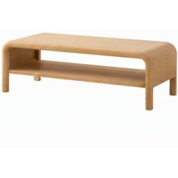 Wabi Home Mesa de centro de madera maciza 120x50cm