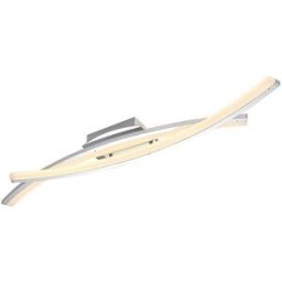Lindby Lámpara de techo led de metal plateado