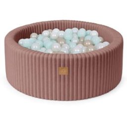 MeowBaby Piscina de bolas para bebé en pana 200 bolas