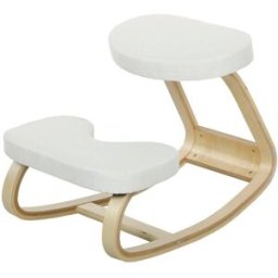 Maison Chic Silla de oficina de madera de abedul crema 73x50x55 cm