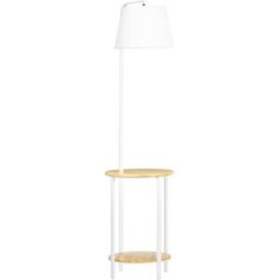 Homcom Lámpara de pie 43x39.5x162 cm blanco