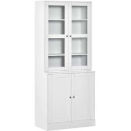 Homcom Armario de libros 76x40x178.5 cm blanco