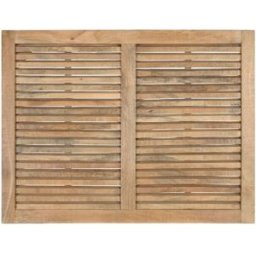 GINER Y COLOMER Cabecero en madera de mango con diseño de lamas horizontales 104 cm