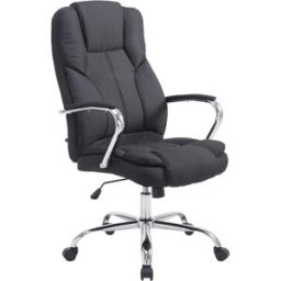 CLP Silla de oficina giratoria regulable en tela negro