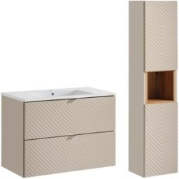 Petits meubles Conjunto de muebles con lavabo paneles de melamina y de mdf cachemira