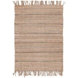 Carpet Living Alfombra de decoración en yute beige 170x230cm
