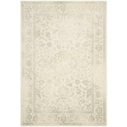Safavieh Alfombra vintage de polipropileno blanco/verde, 183 x 244 cm