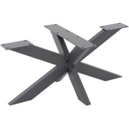 ML-Design Pata de mesa industrial 98 x 58 x 43 cm acero antracita diseño en X