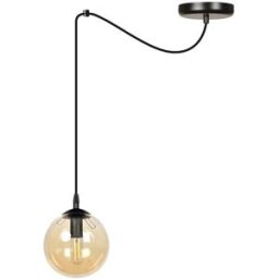 Wonderlamp Lámpara colgante con cable desplazable y regulable en altura ámbar