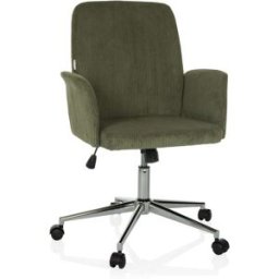 hjh OFFICE Silla home office tela verde oscuro