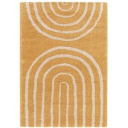 AFK Alfombra infantil gruesa y cómoda amarillo 160 x 230 cm