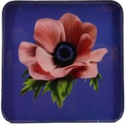 Hashtag Déco Bandeja de acero lacado diseño blossom 30x30cm