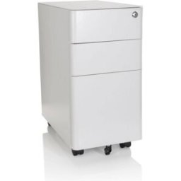 hjh OFFICE Archivador rodante acero blanco