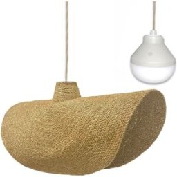 LUMISKY Suspensión inalámbrica beige d93cm
