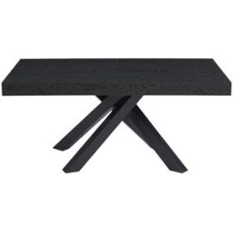 Unique Mesa de comedor madera negro