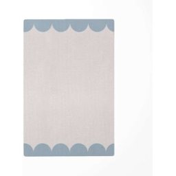 Decochic Alfombra de juego infantil conchas azul 118x180cm
