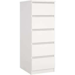 WellHome Cómoda sil en madera color blanco