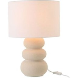 J-line Lámpara de mesa de cerámica blanco roto 33 x 33 x 48 cm