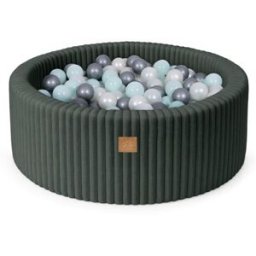 MeowBaby Piscina de bolas para bebé en pana 200 bolas