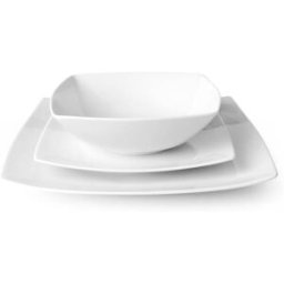 Medard de Noblat Vajilla de 18 piezas porcelana blanco