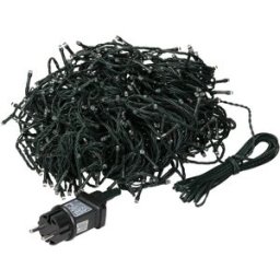 ECD Germany Luces de navidad 320 led 24m blanco cálido interior/exterior ip-44