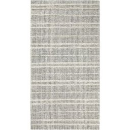 Wecon Home Alfombra gris y crudo diseño tuftado a mano en relieve 70x140