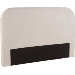 MACABANE Cabecero tapizado para camas de 140/160 cm, color beige