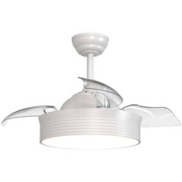 Sulion Ventilador de techo retráctil con luz led blanca