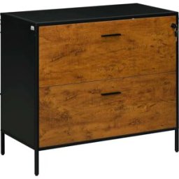 Homcom Cajonera de oficina 80x39x73.5 cm marrón