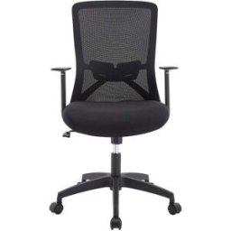 Unique Silla de escritorio tela negro