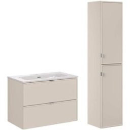 Petits meubles Conjunto de muebles con lavabo paneles de melamina y de mdf cachemira
