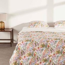 Maisons du Monde Set de funda nórdica de 240x220 cm y fundas de almohada de algodón orgánico multicolor