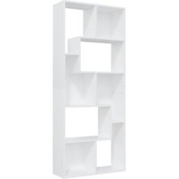 Maison Chic Estantería estantería librería madera blanco 67x24x161 cm