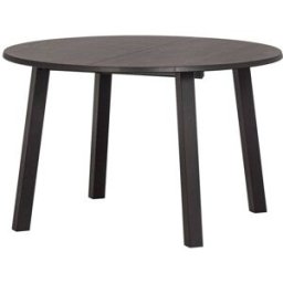 WOOOD Mesa de comedor extensible de roble negro