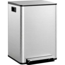 Homcom Papelera cocina 47.7x37.5x66.8 cm plata